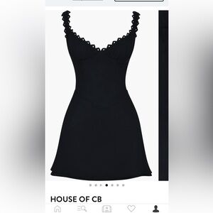 House of CB black dress work once for bday brunch